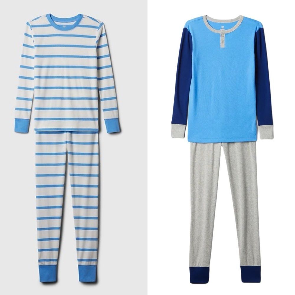 GAP 100% Organic Cotton Long Sleeve Pajama Sets • size 8